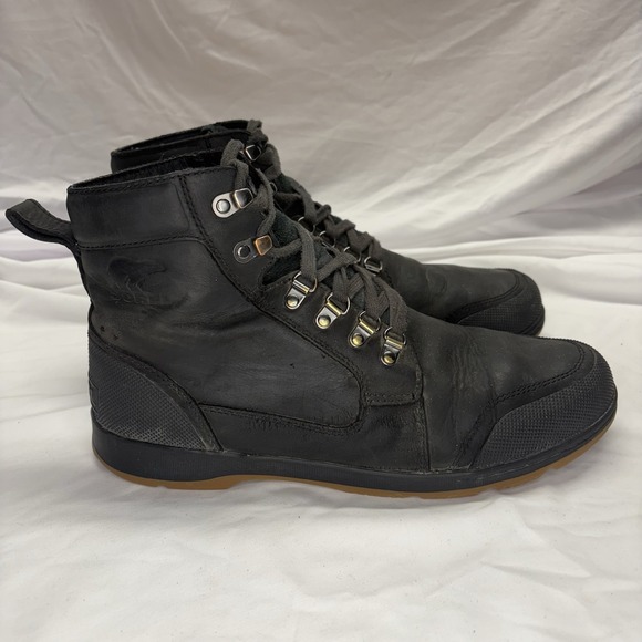 Sorel Ankeny II Mid Boot Black Waterproof Hiking Men's 11 - Picture 1 of 16